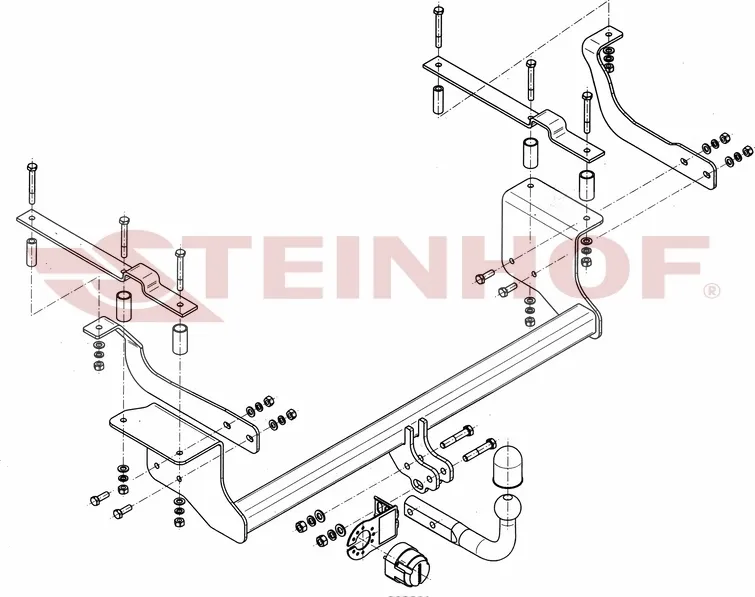 Фаркоп Steinhof для Suzuki Ignis (вкл. 4х4(TSM) / искл. Sport) 2003-2006. Артикул S-408 Фаркоп Steinhof для Suzuki Ignis (вкл. 4х4(TSM) / искл. Sport) 2003-2006. Артикул S-408