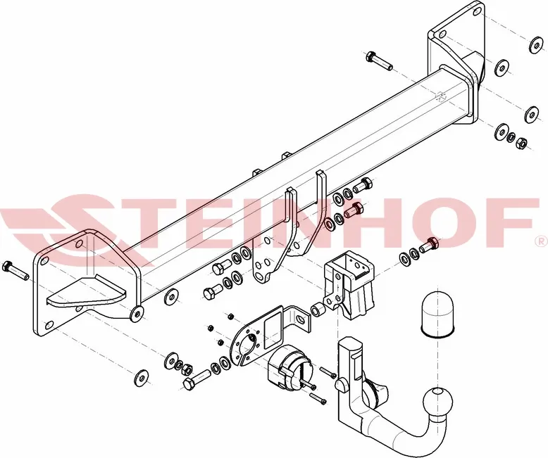 Фаркоп Steinhof для Volvo XC90 II 2014-2025. Быстросъемный крюк. Артикул V-306 Фаркоп Steinhof для Volvo XC90 II 2014-2025. Быстросъемный крюк. Артикул V-306