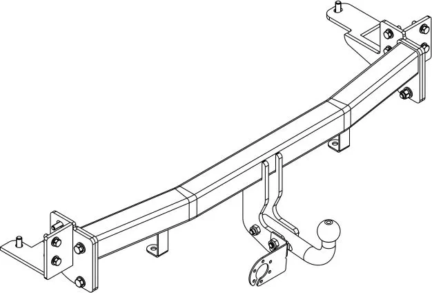 Фаркоп AvtoS для Kia Mohave 2008-2020. Артикул KI 41