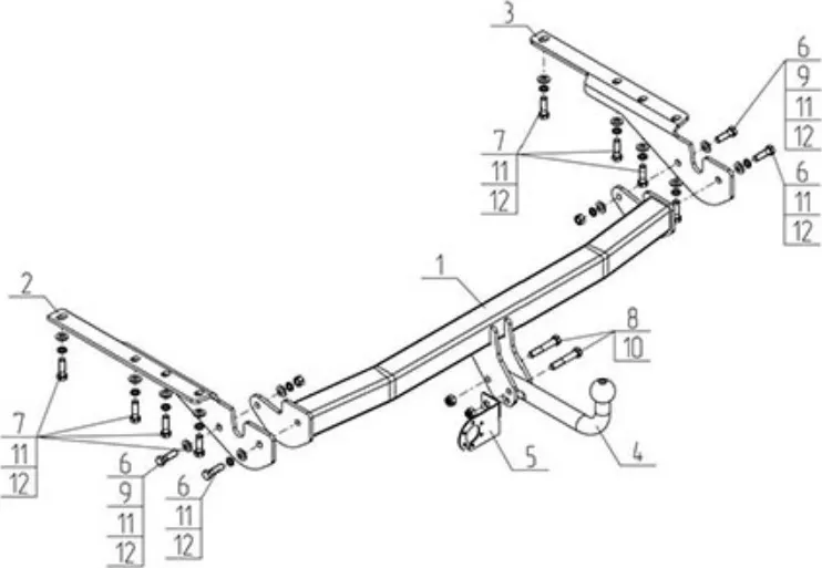 Фаркоп AvtoS для Toyota RAV4 III 2006-2012 только для версии Long. Артикул TY 49 Фаркоп AvtoS для Toyota RAV4 III 2006-2012 только для версии Long. Артикул TY 49