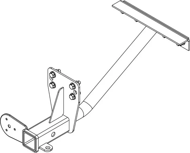 Фаркоп AvtoS для УАЗ Хантер 2003-2025 без шара в комплекте. Артикул UAZ-11