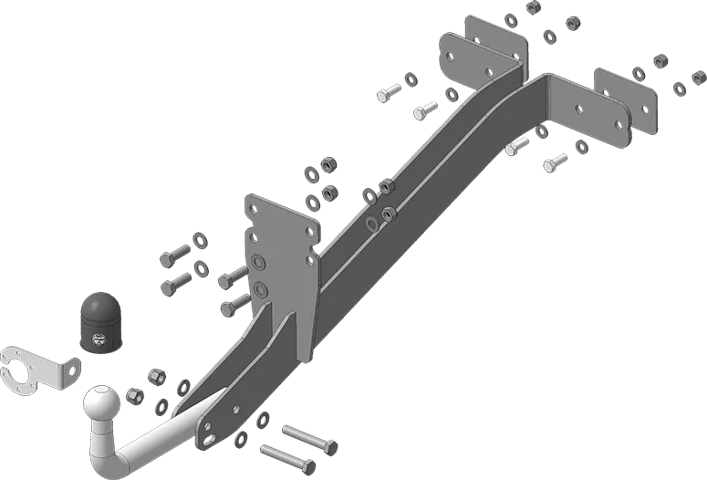Фаркоп АвтоСтандарт оцинкованный для УАЗ Патриот I 2005-2014. Артикул U101A Фаркоп АвтоСтандарт оцинкованный для УАЗ Патриот I 2005-2014. Артикул U101A