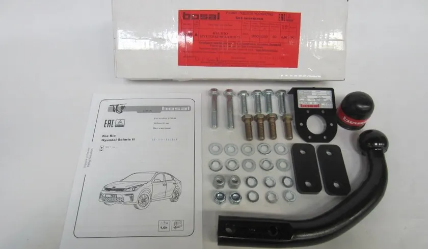 Фаркоп Oris (ранее Bosal) для Hyundai Solaris II седан 2017-2025. Артикул 6759-A Фаркоп Oris (ранее Bosal) для Hyundai Solaris II седан 2017-2025. Артикул 6759-A