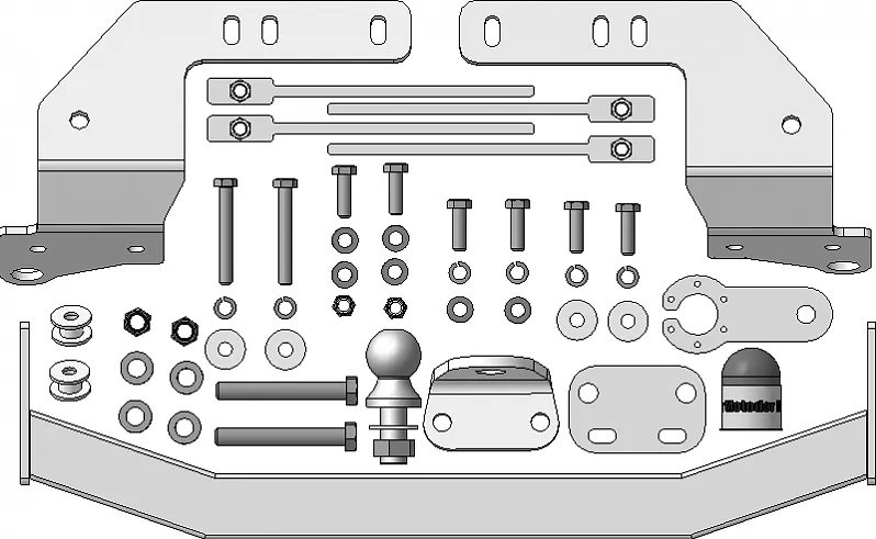 Фаркоп Мотодор оцинкованный для Toyota Land Cruiser 200 (кроме комплектаций Excalibur и Executive) 2007-2021. Фланцевое крепление. Артикул 92527-FE Фаркоп Мотодор оцинкованный для Toyota Land Cruiser 200 (кроме комплектаций Excalibur и Executive) 2007-2021. Фланцевое крепление. Артикул 92527-FE