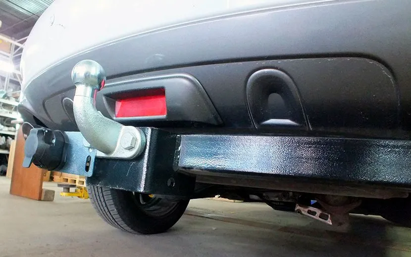 Фаркоп Лидер-Плюс для Nissan Murano Z51 2010-2015. Фланцевое крепление. Артикул N118-F