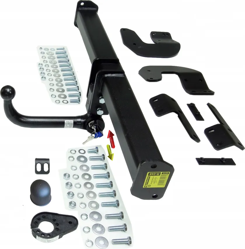 Фаркоп Steinhof для Renault Koleos II 2016-2025 2WD/4WD (вкл. версию с системой интеллектуального открывания). Быстросъемный крюк. Артикул R-048