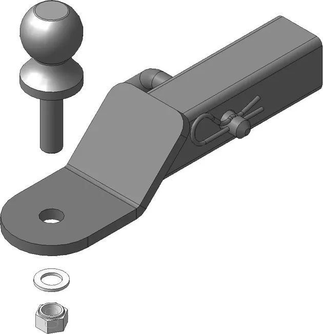 Кронштейн Мотодор с шаром американ. d50. Артикул 90802-E