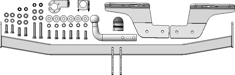 Фаркоп Мотодор оцинкованный для Kia Carnival IV 2021-2025. Артикул 91011-A Фаркоп Мотодор оцинкованный для Kia Carnival IV 2021-2025. Артикул 91011-A