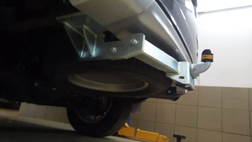 Фаркоп Мотодор для Mitsubishi Pajero Sport II 2008-2016. Фланцевое крепление. Артикул 91311-F