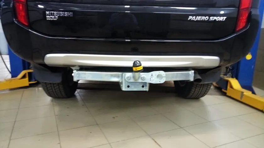 Фаркоп Мотодор для Mitsubishi Pajero Sport II 2008-2016. Фланцевое крепление. Артикул 91311-F Фаркоп Мотодор для Mitsubishi Pajero Sport II 2008-2016. Фланцевое крепление. Артикул 91311-F