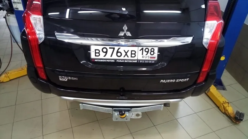 Фаркоп Мотодор для Mitsubishi Pajero Sport II 2008-2016. Фланцевое крепление. Артикул 91311-F Фаркоп Мотодор для Mitsubishi Pajero Sport II 2008-2016. Фланцевое крепление. Артикул 91311-F