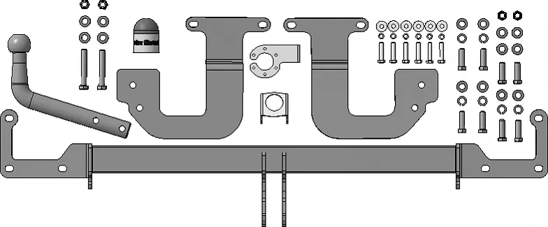 Фаркоп Мотодор для Toyota Proace, Proace Verso 2016-2025. Артикул 91602-A Фаркоп Мотодор для Toyota Proace, Proace Verso 2016-2025. Артикул 91602-A