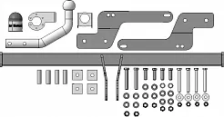 Фаркоп Мотодор для Renault Logan Stepway 2019-2025. Артикул 91717-A Фаркоп Мотодор для Renault Logan Stepway 2019-2025. Артикул 91717-A