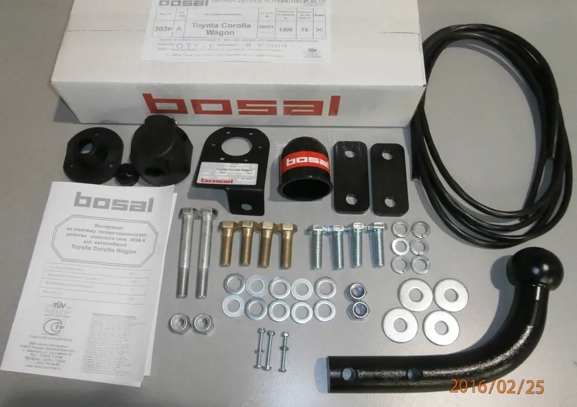Фаркоп Oris (ранее Bosal) для Toyota Corolla E120 универсал 2002-2006. Артикул 3036-A Фаркоп Oris (ранее Bosal) для Toyota Corolla E120 универсал 2002-2006. Артикул 3036-A