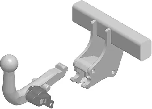 Фаркоп Steinhof для Citroen C-Crosser 2007-2012. Быстросъемный крюк. Артикул M-355
