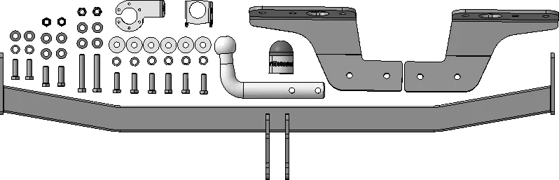 Фаркоп Мотодор для Kia Carnival IV 2020-2025. Артикул 91009-A Фаркоп Мотодор для Kia Carnival IV 2020-2025. Артикул 91009-A