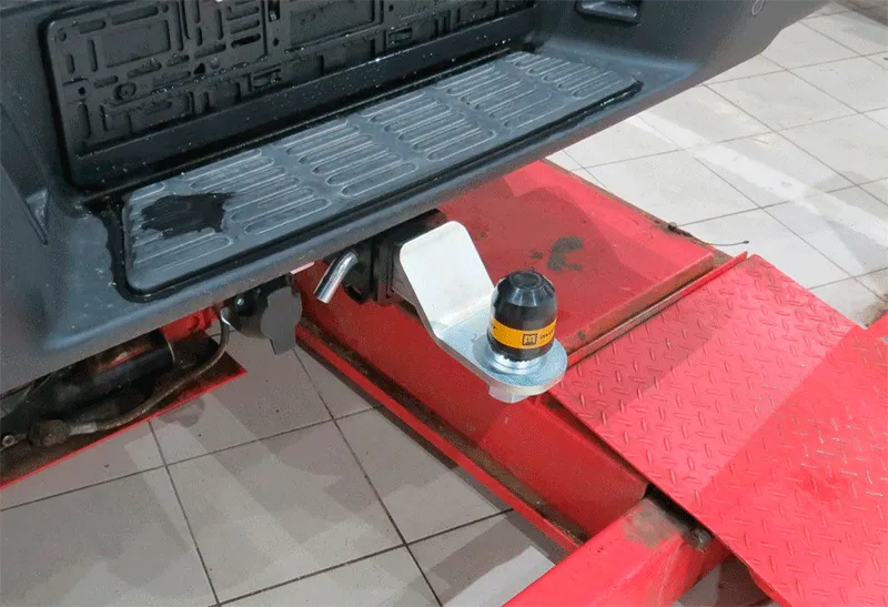 Фаркоп Мотодор под американский квадрат для Jac Т9 2024-2025 оцинк. шар. Артикул 98303-E