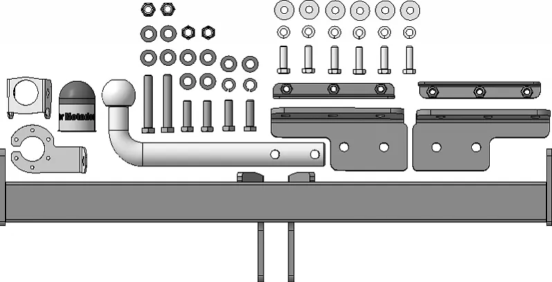 Фаркоп Мотодор для Chery Tiggo 7 Pro 2020-2025. Артикул 99003-A Фаркоп Мотодор для Chery Tiggo 7 Pro 2020-2025. Артикул 99003-A