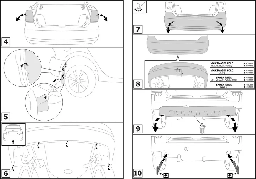 Фаркоп Berg для Volkswagen Polo VI лифтбек 2020-2025. Артикул F.5112.001 Фаркоп Berg для Volkswagen Polo VI лифтбек 2020-2025. Артикул F.5112.001