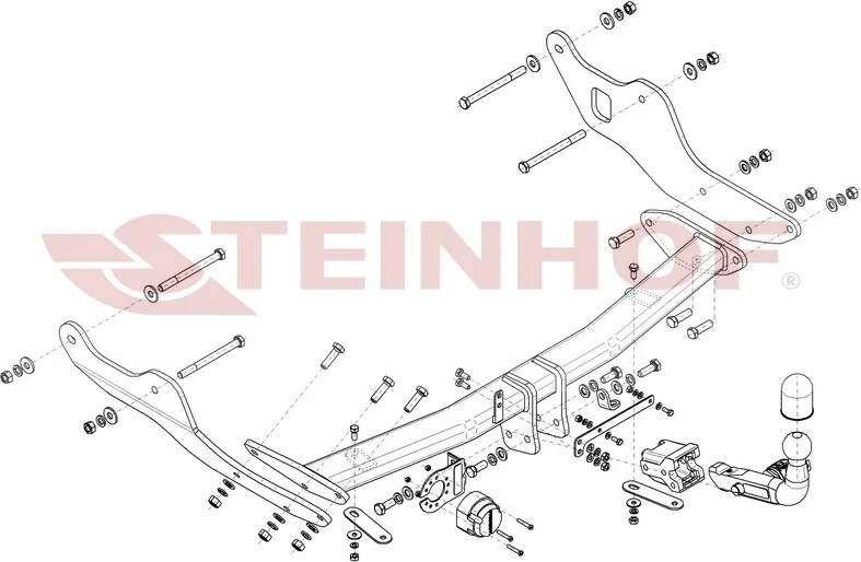 Фаркоп Steinhof для Hyundai Staria 2022-2025. Артикул H-293