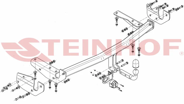 Фаркоп Steinhof для Lexus RX 300, 350, 400h 2003-2009. Артикул L-161 Фаркоп Steinhof для Lexus RX 300, 350, 400h 2003-2009. Артикул L-161