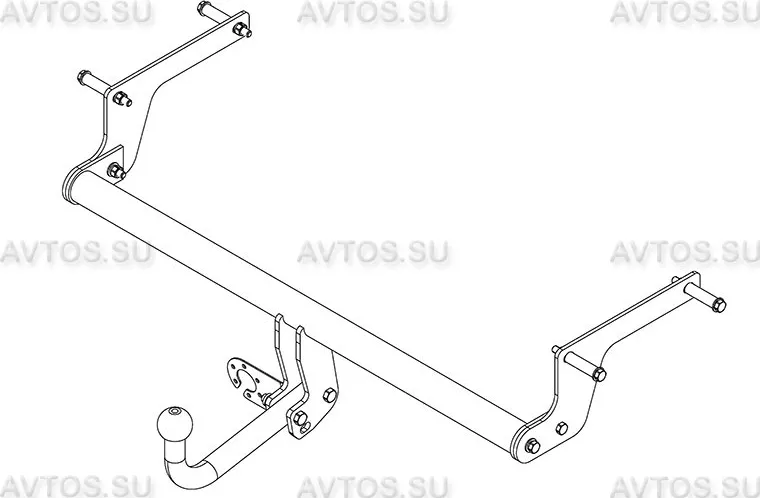 Фаркоп AvtoS для Nissan Terrano III 2014-2025. Артикул NS 28
