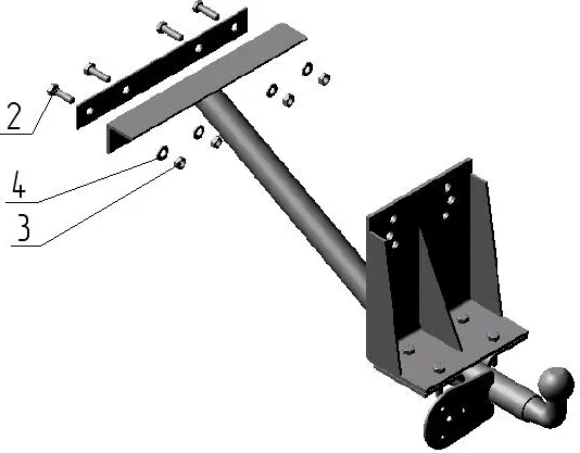 Фаркоп AvtoS для УАЗ Симбир 3160, 3162. Артикул UAZ-01 Фаркоп AvtoS для УАЗ Симбир 3160, 3162. Артикул UAZ-01