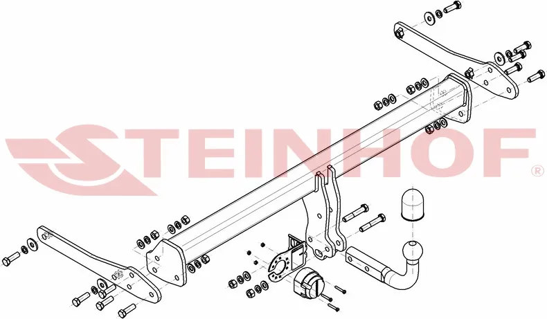 Фаркоп Steinhof для Volkswagen Passat CC I рестайлинг (в т.ч. 4 Motion) седан 2011-2016. Артикул V-152 Фаркоп Steinhof для Volkswagen Passat CC I рестайлинг (в т.ч. 4 Motion) седан 2011-2016. Артикул V-152