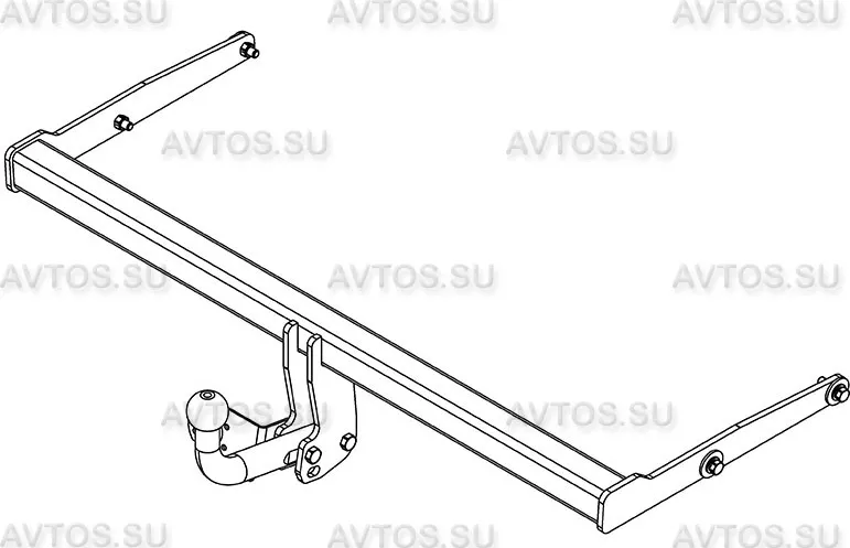 Фаркоп AvtoS для Skoda Rapid лифтбек 2014-2025. Артикул SK 11 Фаркоп AvtoS для Skoda Rapid лифтбек 2014-2025. Артикул SK 11