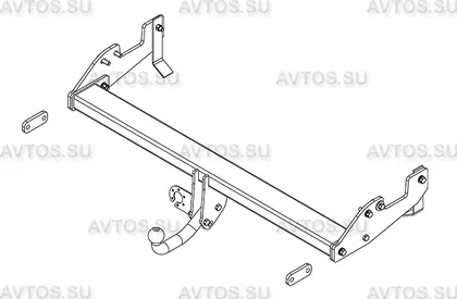 Фаркоп AvtoS для Toyota Hilux VII 2005-2015. Артикул TY 36