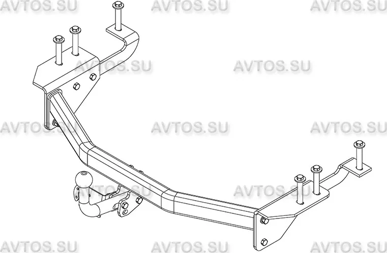 Фаркоп AvtoS для Toyota Alphard II 2008-2014. Артикул TY 39 Фаркоп AvtoS для Toyota Alphard II 2008-2014. Артикул TY 39