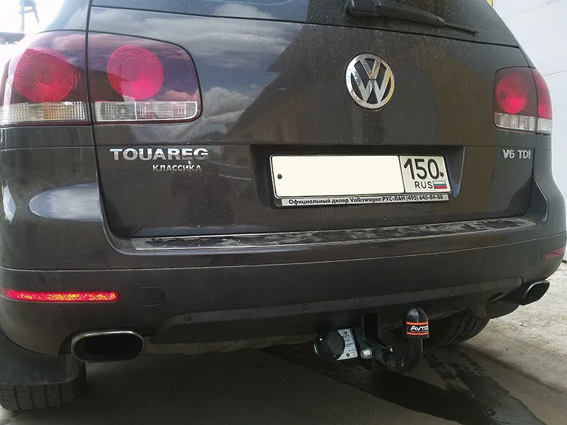 Фаркоп AvtoS для Volkswagen Touareg I 2002-2010. Артикул VW 20