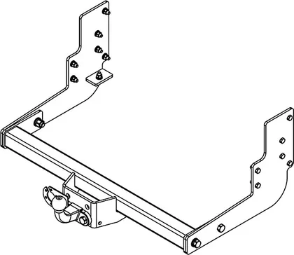 Фаркоп AvtoS для ГАЗ Gazelle Next A22R22, A22R32 (удлиненная база) 2013-2025. Фланцевое крепление. Артикул GAZ-12