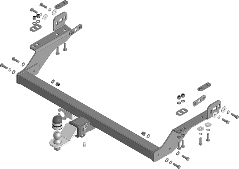 Фаркоп Мотодор под американский квадрат для Jac Т9 2024-2025 оцинк. шар. Артикул 98303-E Фаркоп Мотодор под американский квадрат для Jac Т9 2024-2025 оцинк. шар. Артикул 98303-E