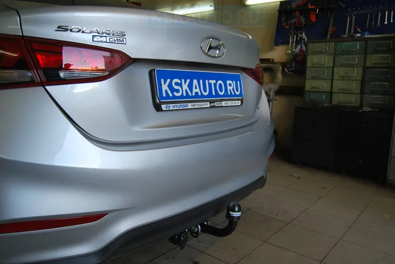 Фаркоп Лидер-Плюс для Hyundai Solaris II седан 2017-2025. Артикул H228-A Фаркоп Лидер-Плюс для Hyundai Solaris II седан 2017-2025. Артикул H228-A