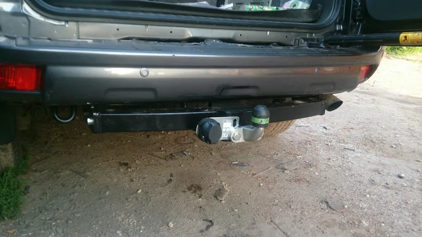 Фаркоп Лидер-Плюс для Toyota Land Cruiser Prado 150 2009-2025. Фланцевое крепление. Артикул T113-F Фаркоп Лидер-Плюс для Toyota Land Cruiser Prado 150 2009-2025. Фланцевое крепление. Артикул T113-F