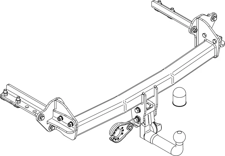 Фаркоп Steinhof для Subaru Forester V (SK) 2018-2025. Быстросъемный крюк. Артикул S-431