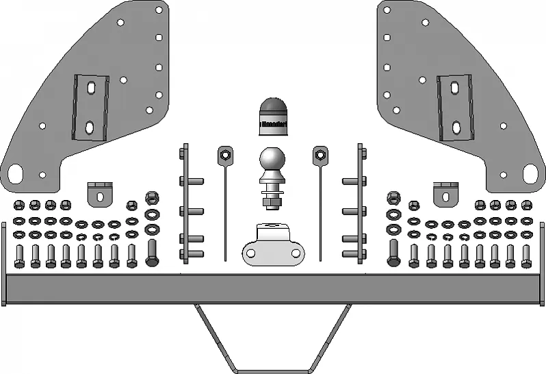 Фаркоп Мотодор оцинкованный для Fiat Fullback 2016-2020. Фланцевое крепление. Артикул 91301-FE Фаркоп Мотодор оцинкованный для Fiat Fullback 2016-2020. Фланцевое крепление. Артикул 91301-FE
