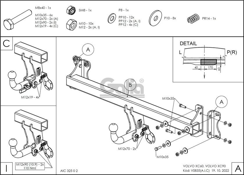 Фаркоп Galia оцинкованный для Volvo XC90 II 2014-2025. Артикул V083A Фаркоп Galia оцинкованный для Volvo XC90 II 2014-2025. Артикул V083A