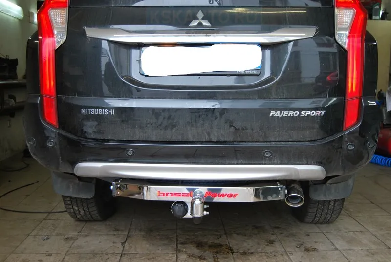 Фаркоп Oris (ранее Bosal) для Mitsubishi Pajero Sport III до рестайлинга 2016-2020 (с декор. пластиной). Артикул 4167-ABP Фаркоп Oris (ранее Bosal) для Mitsubishi Pajero Sport III до рестайлинга 2016-2020 (с декор. пластиной). Артикул 4167-ABP