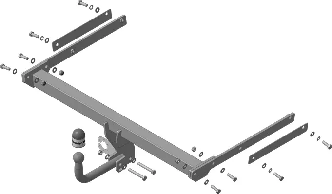 Фаркоп Мотодор для Ford Kuga II (кроме авто с функцией свободные руки) 2012-2019. Артикул 90702-A