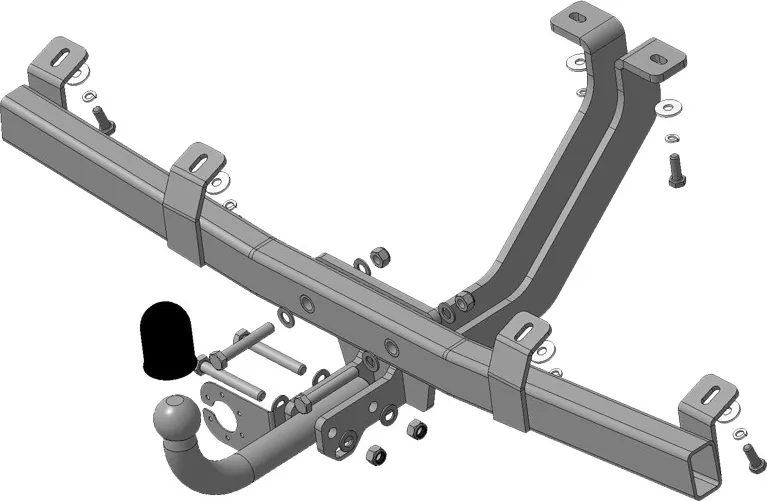Фаркоп Мотодор для Chevrolet Niva 2002-2020. Артикул 93001-A