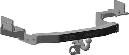 Фаркоп Oris (ранее Bosal) для Mitsubishi Pajero Sport II 2008-2016 с нержавеющей накладкой и светящейся надписью. Артикул 4167-AOD