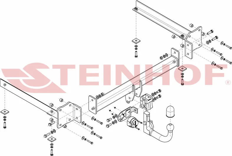Фаркоп Steinhof для Audi A8 D3 2002-2010 (вкл. Quattro, вкл. S8). Быстросъемный крюк. Артикул A-058 Фаркоп Steinhof для Audi A8 D3 2002-2010 (вкл. Quattro, вкл. S8). Быстросъемный крюк. Артикул A-058