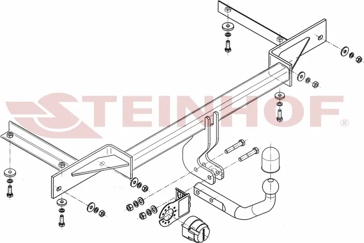 Фаркоп Steinhof для Chevrolet Cruze I хэтчбек 2009-2015. Артикул C-262 Фаркоп Steinhof для Chevrolet Cruze I хэтчбек 2009-2015. Артикул C-262