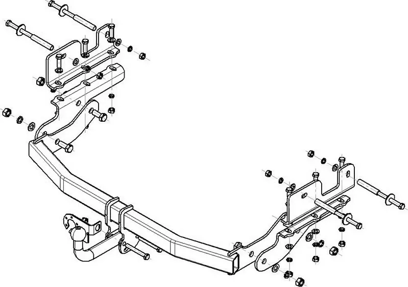 Фаркоп AvtoS для Hyundai Grand Starex 2007-2018. Артикул HY 21 Фаркоп AvtoS для Hyundai Grand Starex 2007-2018. Артикул HY 21