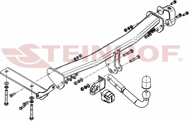 Фаркоп Steinhof для Land Rover Freelander II 2006-2014. Артикул L-102 Фаркоп Steinhof для Land Rover Freelander II 2006-2014. Артикул L-102