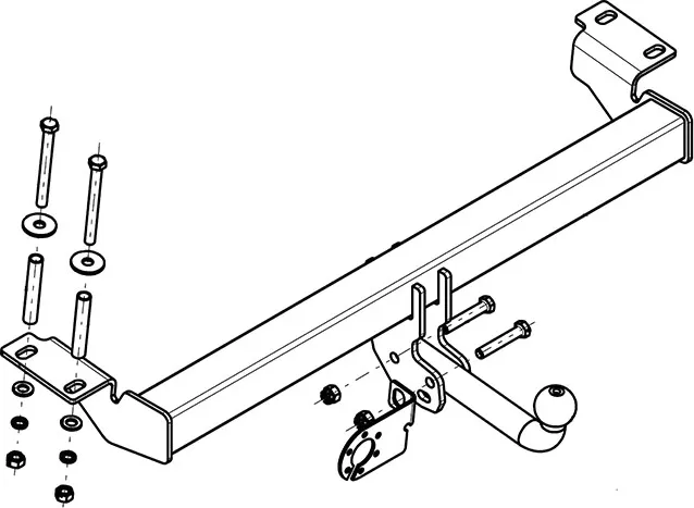 Фаркоп AvtoS для Toyota RAV4 II 3/5 дверей 2000-2006. Артикул TY 16 Фаркоп AvtoS для Toyota RAV4 II 3/5 дверей 2000-2006. Артикул TY 16