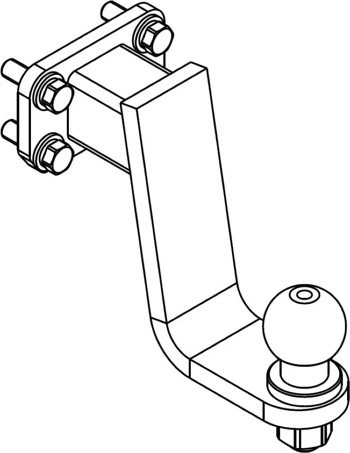 Фаркоп AvtoS для Haval H9 2017-2025. Артикул HV 05