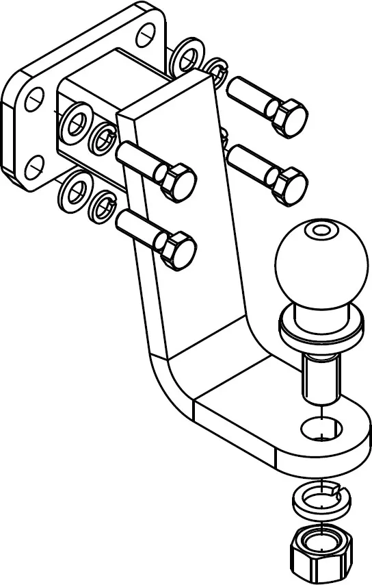 Фаркоп AvtoS для Haval H9 2017-2025. Артикул HV 05 Фаркоп AvtoS для Haval H9 2017-2025. Артикул HV 05